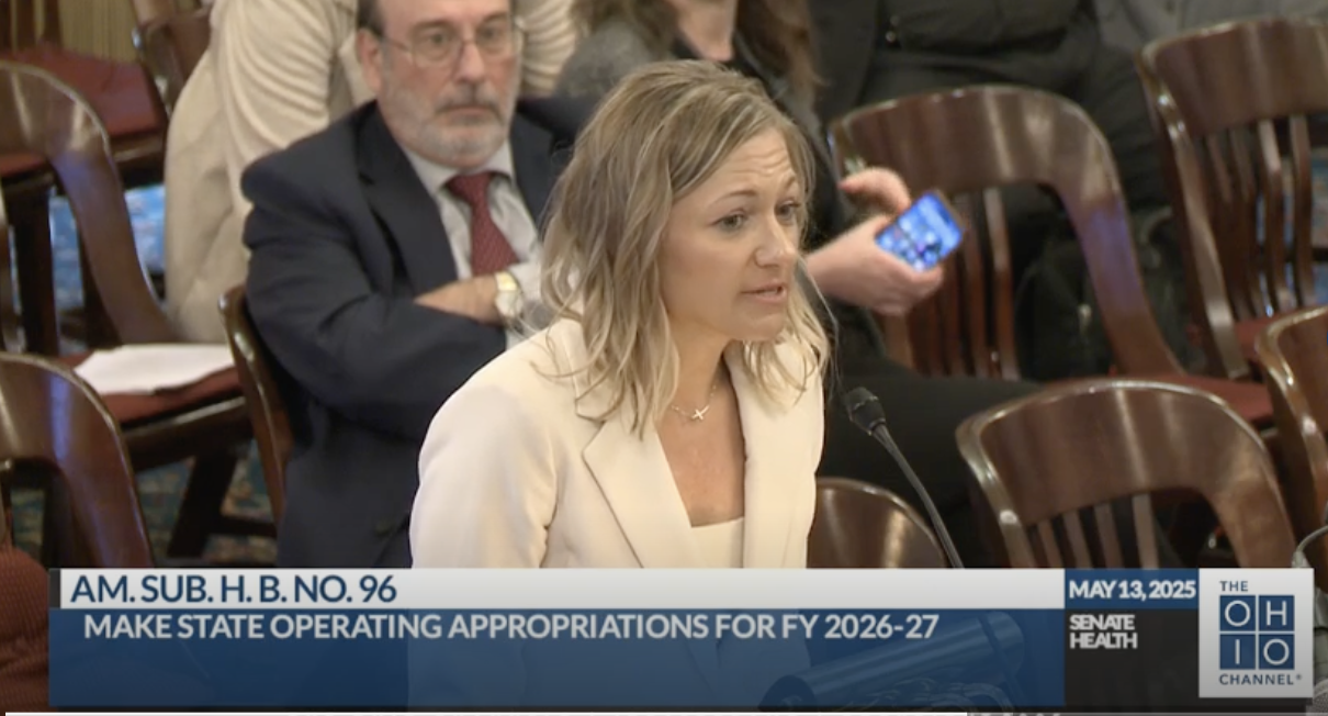 Jill Miller testifies in front of Senate Health Committee